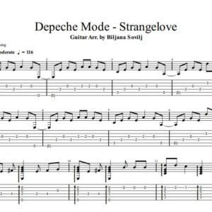 Depeche Mode - Strangelove - Guitar TAB