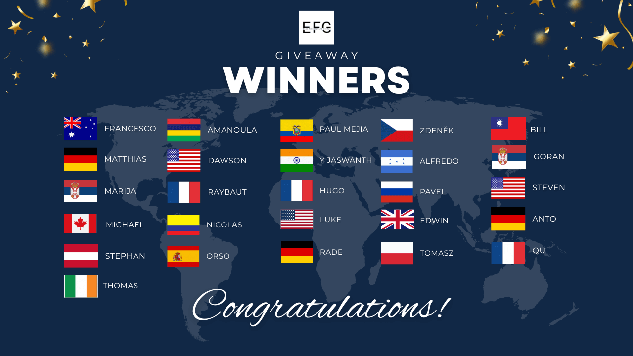 Giveaway winners website small